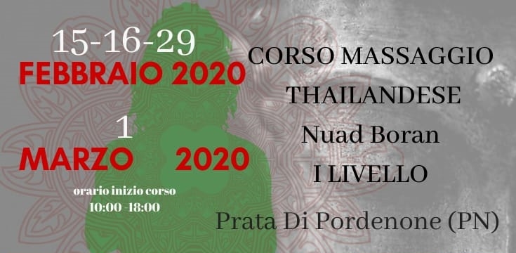 Corso massaggio thailandese